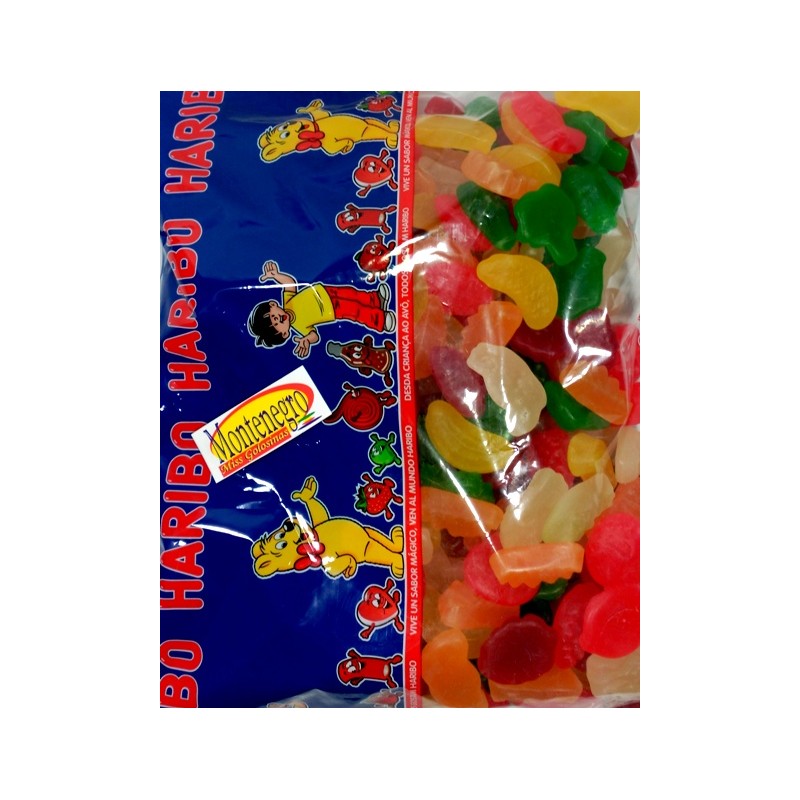 ↣ Gominolas de azúcar Mix Tropical frutas mini (1 kg) - Sin gluten - Haribo