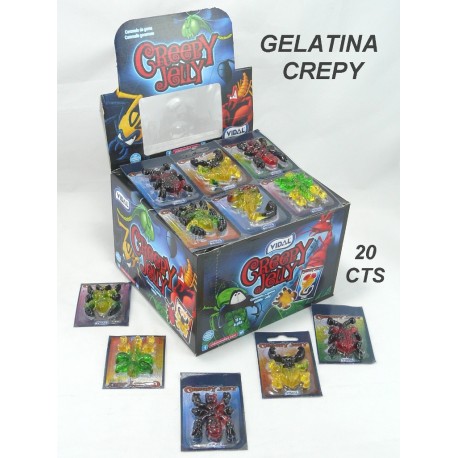 Gelatinas Creepy Jelly Vidal 66 Unidades