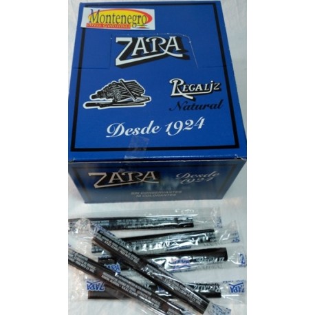 Zara regaliz negro - Tu tienda online de chuches y artículos de fiesta