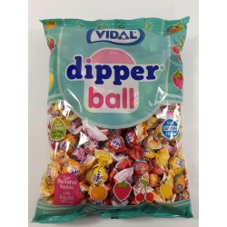 Dipper ball Vidal caramelos masticables rellenos 155Unid
