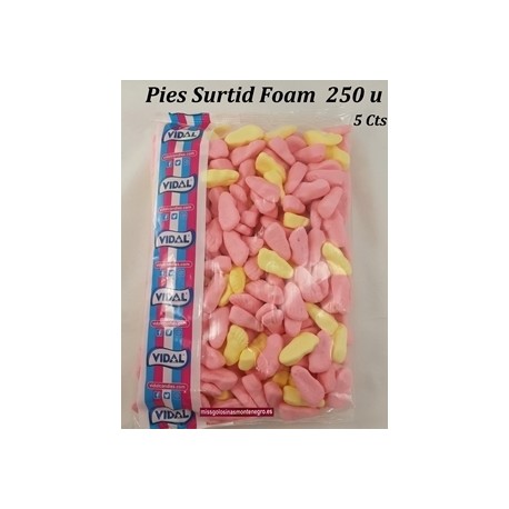 PIES SURTIDOS FOAM VIDAL 250U