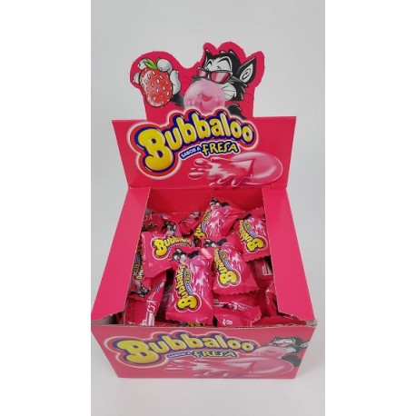 BUBBALOO CHICLE RELLENO FRESA 60 U