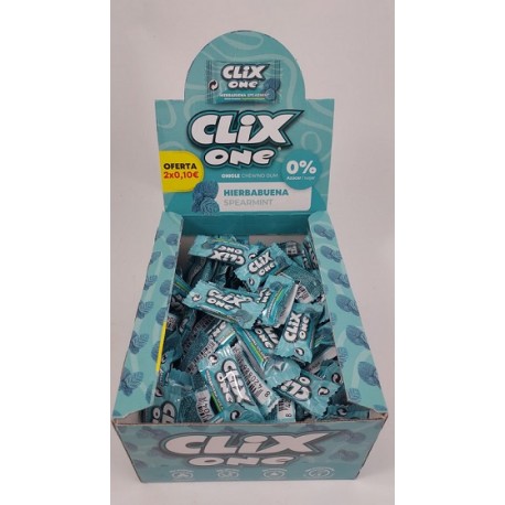 CLIX CHICLE SIN AZUCAR HIERBABUENA 150UDS
