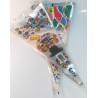 CONOS VACIOS DECORADOS PARA BOLSAS DE CHUCHES 100U